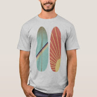 Surfboard Vermelha e Azul com Imagem Retroativa le