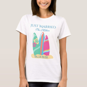 Camiseta Surfboards no Recem casados Sand Beach