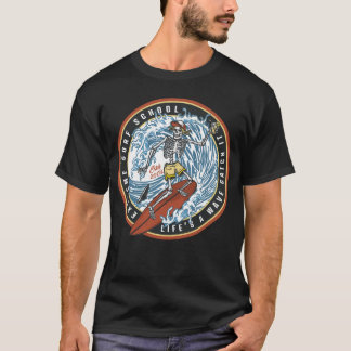 Camiseta Surfe - A vida é uma onda que pega T-Shirt