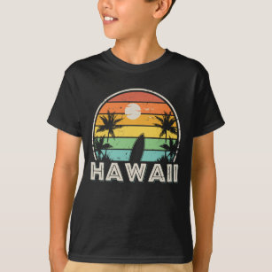 Camiseta Surfe Colorido e Vintage no Havaí