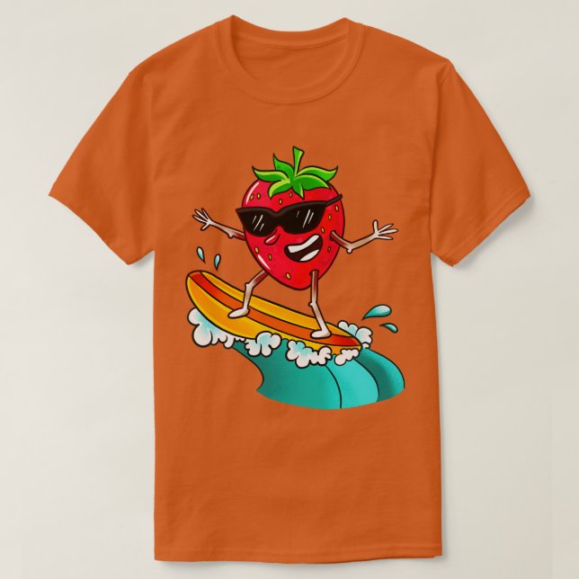 Camiseta Surfe de Morango (Frente do Design)