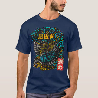 Camiseta Surfe de Pássaro e Tartaruga