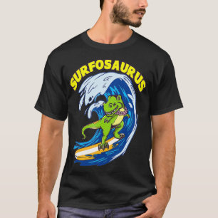 Camiseta Surfe do Surfosaurus TRex Funny Surfe do Trex Dino