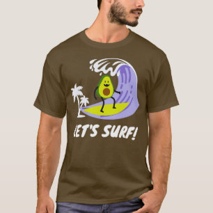 Camiseta Surfe engraçado em abacate 60