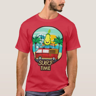 Camiseta Surfe engraçado em abacate 67