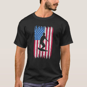 Camiseta Surfe legal Para Homens Mulheres 4 De Julho Fl Ame