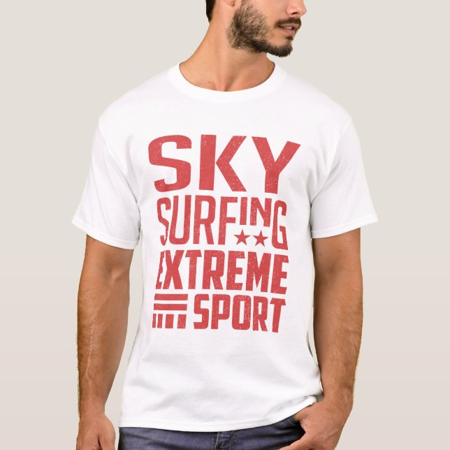 Camiseta Surfe no Céu - Presente no Esporte Extreme (Frente)
