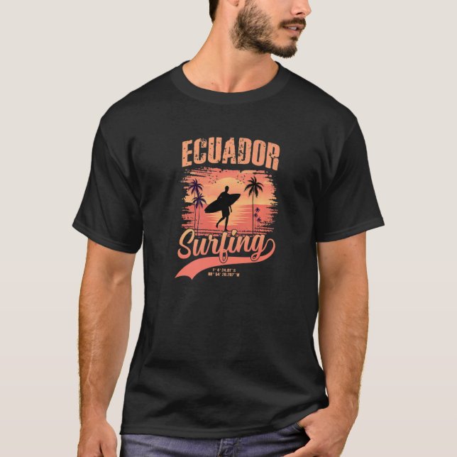 Camiseta Surfe no Equador (Frente)