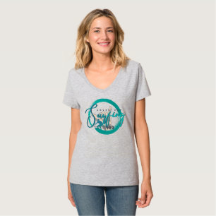 Camiseta Surfe no Esporte Pescoço-V feminino