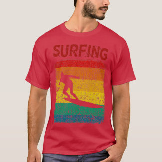 Camiseta Surfe no surf retrô angustiado de surfe