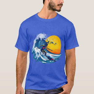 Camiseta Surfe: ondas de perseguição, não se preocupam.