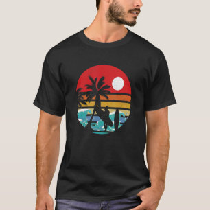 Camiseta Surfe Retro Tábua de Surfe Surfista Vintage