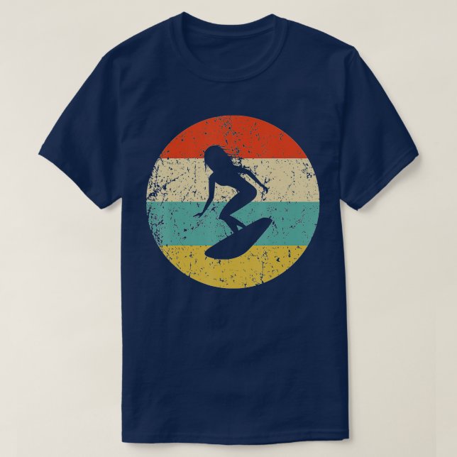 Camiseta Surfe - Superfície Retroativa Vintage (Frente do Design)