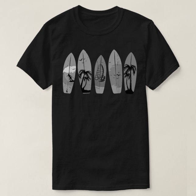 Camiseta Surfe Surfboard Vintage Retro Surfboarde Clássico (Frente do Design)