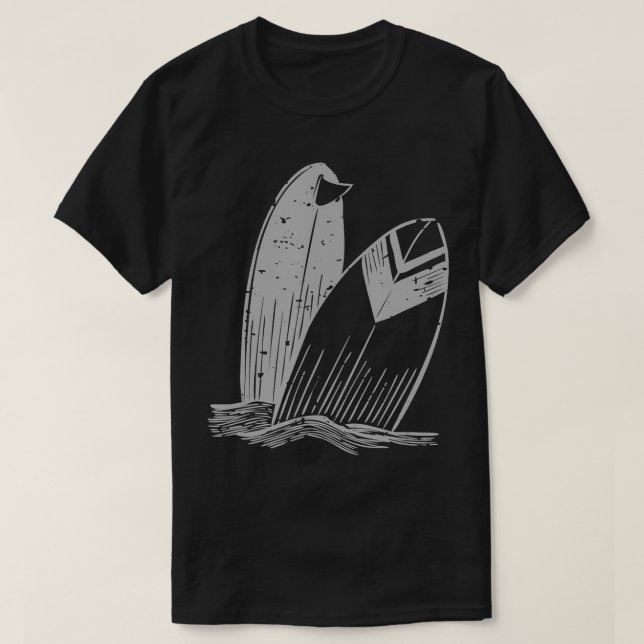 Camiseta Surfe Surfboard Vintage Retro Surfboarde Clássico (Frente do Design)