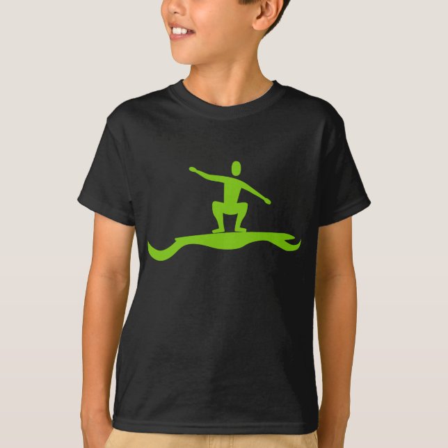Camiseta Surfe - Verde marciano (Frente)