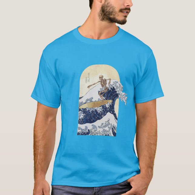 Camiseta Surfeando la gran ola de kanagawa (Frente)