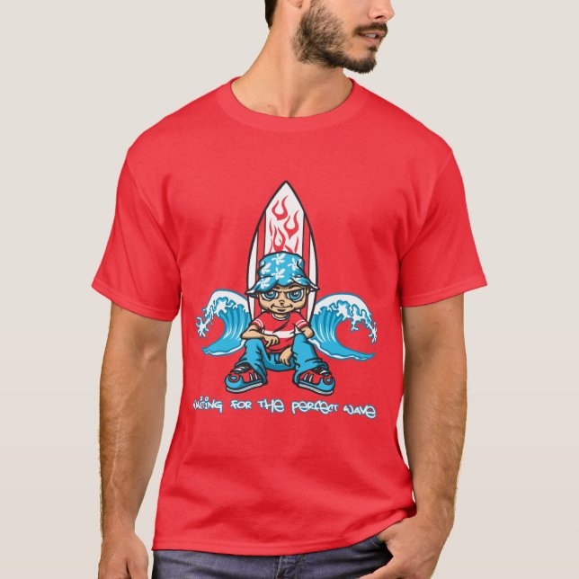 Camiseta Surfer and board (Frente)