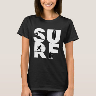 Camiseta Surfer com pranchas de surfe no SURF Wave rider TS