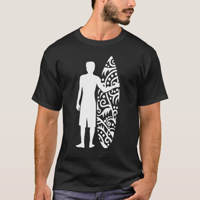 Camiseta Surfer com surfboard (Frente)