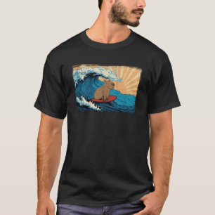 Camiseta Surfer de Capybara Wave Capibara