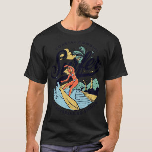 Camiseta Surfer de Cowgirl Costeira