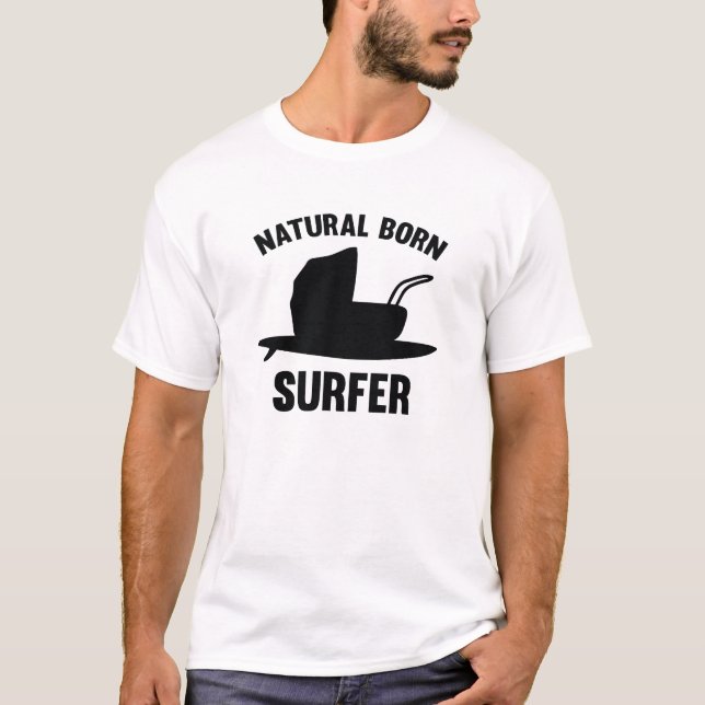 Camiseta Surfer de Nascer natural (Frente)