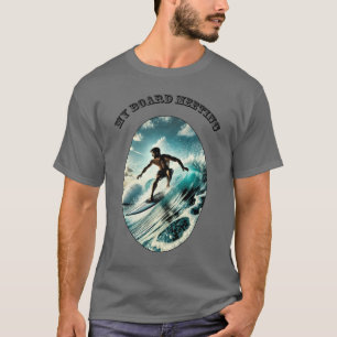 Camiseta Surfer de Navegação Vintage dirigindo um URM de On