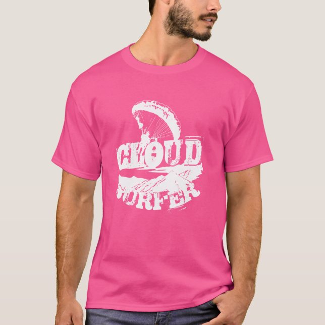 Camiseta Surfer de Nuvem Paraglider (Frente)