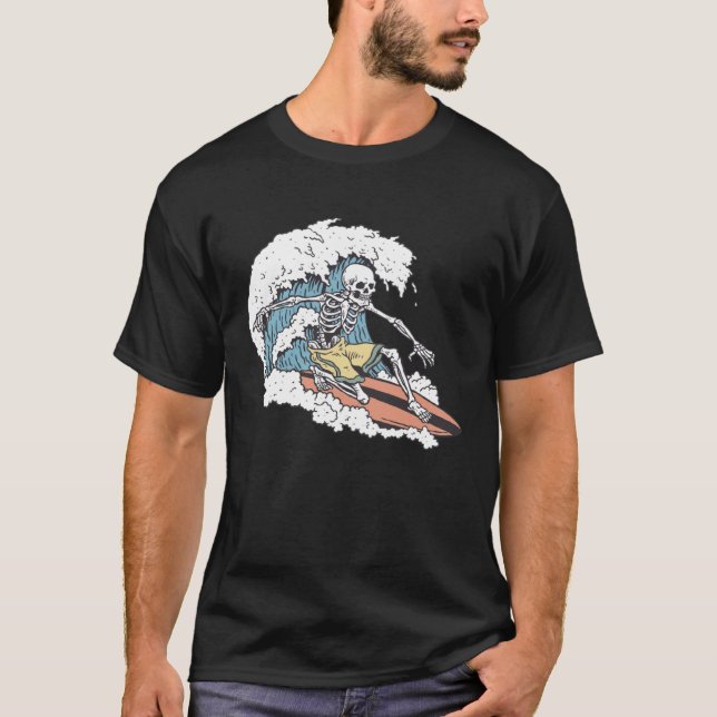 Camiseta Surfer de Skeleton (Frente)