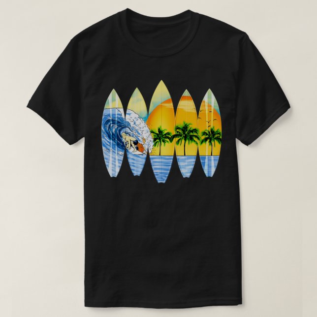Camiseta Surfer E Surfboards (Frente do Design)