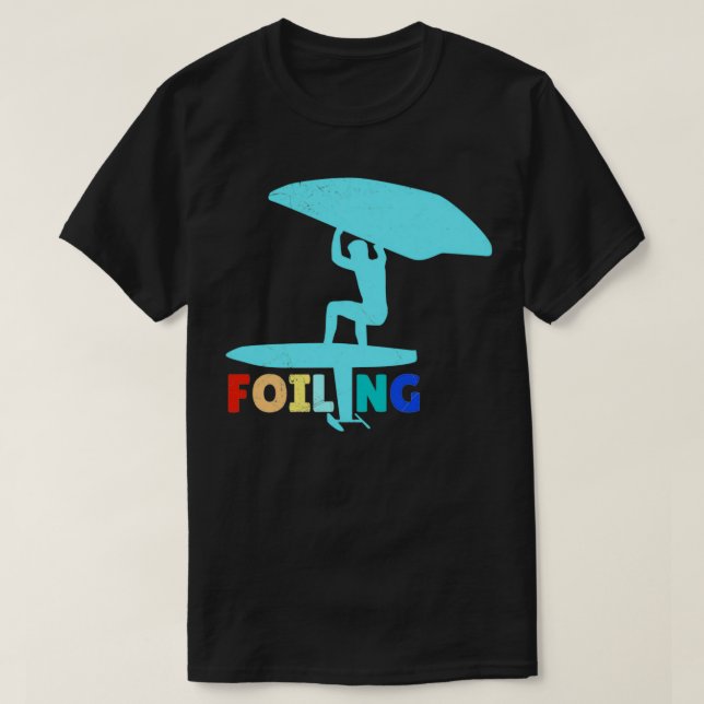 Camiseta Surfer Foiling Wing Foiling Lover Ideia 3 (Frente do Design)
