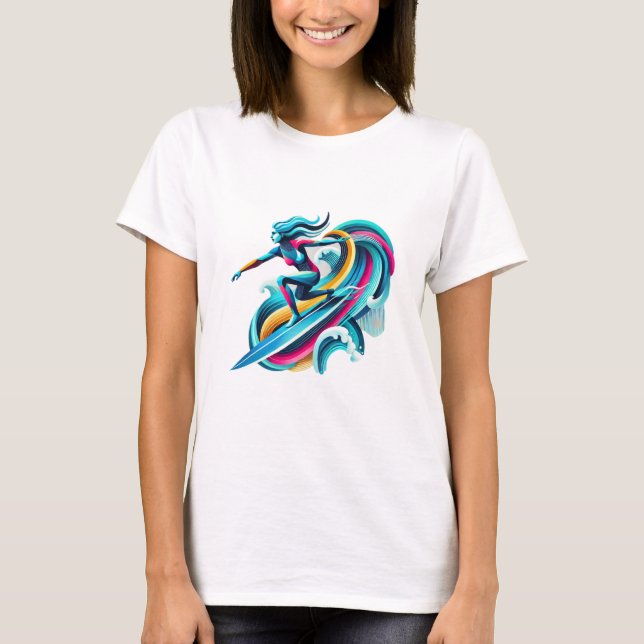 Camiseta Surfer Girl T-Shirt (Frente)