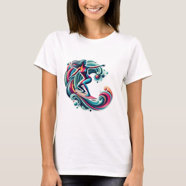 Camiseta Surfer Girl T-Shirt (Frente)