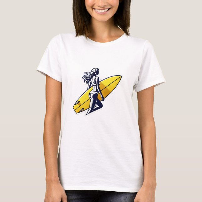Camiseta Surfer Girl T-Shirt (Frente)