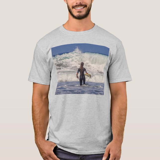 Camiseta Surfer Girl Waves (Frente)