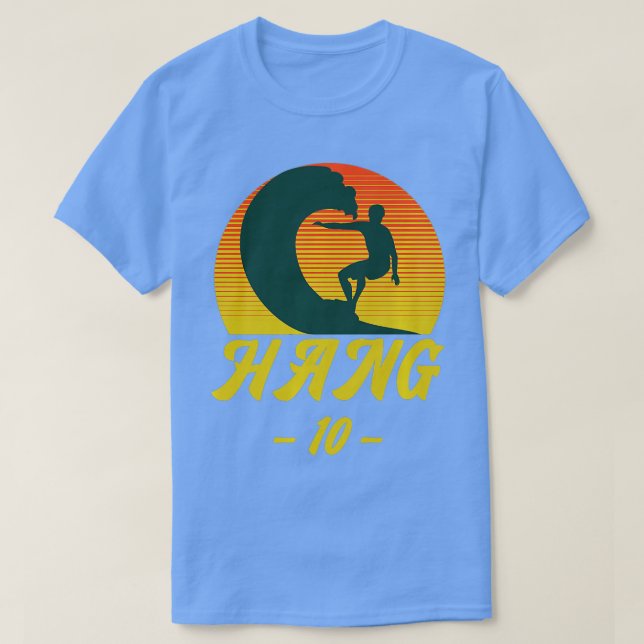 Camiseta Surfer Hang 10 Surf (Frente do Design)