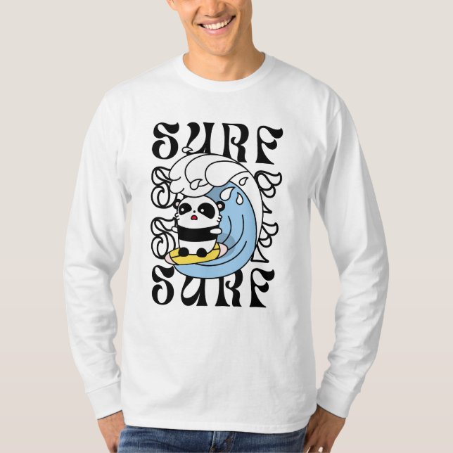 Camiseta Surfer Panda (Frente)