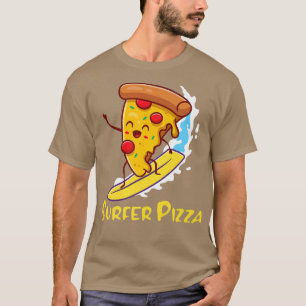 Camiseta Surfer Pizza Surfer Boy perto de mim Surfer legal
