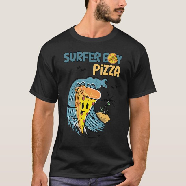 Camiseta Surfer Retro Pizza Boy (Frente)