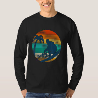 Camiseta Surfer Retro Sun Vintage Surfing surf Surfboard Be