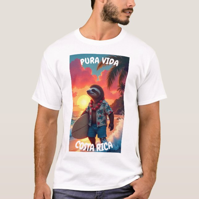 Camiseta surfer sloth  (Frente)