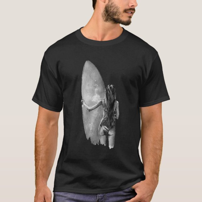Camiseta Surfer Surfboard Surfboard Beach Wave Rider (Frente)