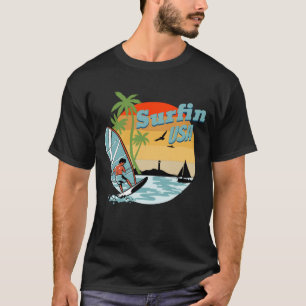 Camiseta surfer surfin nos eua