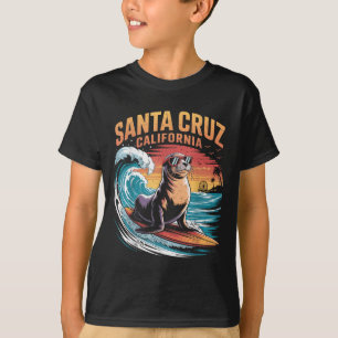 Camiseta Surfer Surfing 70 e 80 Papais noeis Cruz Californi