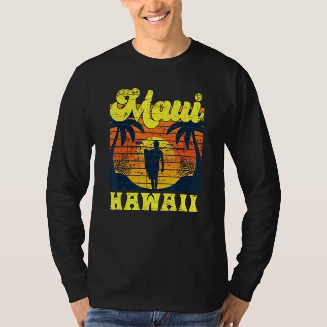 Camiseta Surfer Tropical Sunset Havaiano Summer Aloha Maui (Frente)