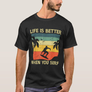 Camiseta Surfer Vintage Retro Surfing Beach Summer Surfer M