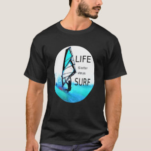 Camiseta Surfer Wave Rider Surfer Sayings For Men And Women