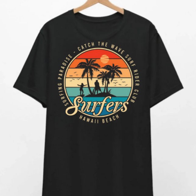 Camiseta Surfers Hawaii Beach T-shirt (Criador carregado)