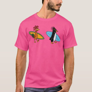 Camiseta Surfers Up Frango Joe e Cody Maverick Arte de Surf
